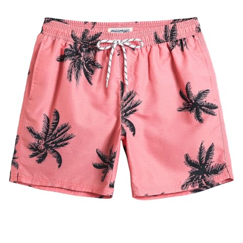 Image of maamgic Mens Slim Fit Swim Shorts Swim Trunks 7 inch Quick Dry Mens Bathing Suits with Mesh Lining