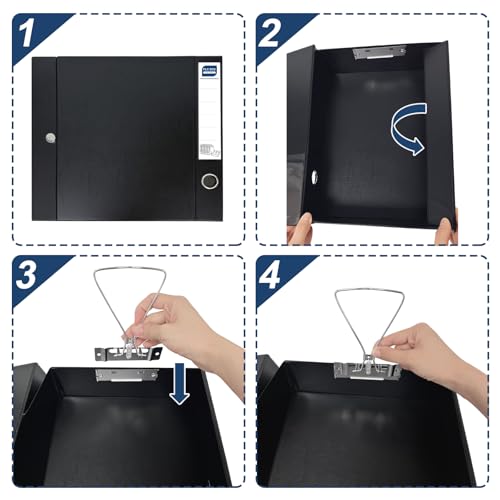 Boîtes de classement A4 à clip protégeant vos documents professionnels - 6