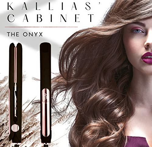 Tourmaline Flat Iron, Titanium Core Straightener, Infrared Straightener, 2 in 1 Flat Iron, 1 Inch Straightener, Ceramic Hair Straightener, Fast Heating, LED 290-450â„‰, Digital Hair Straightener