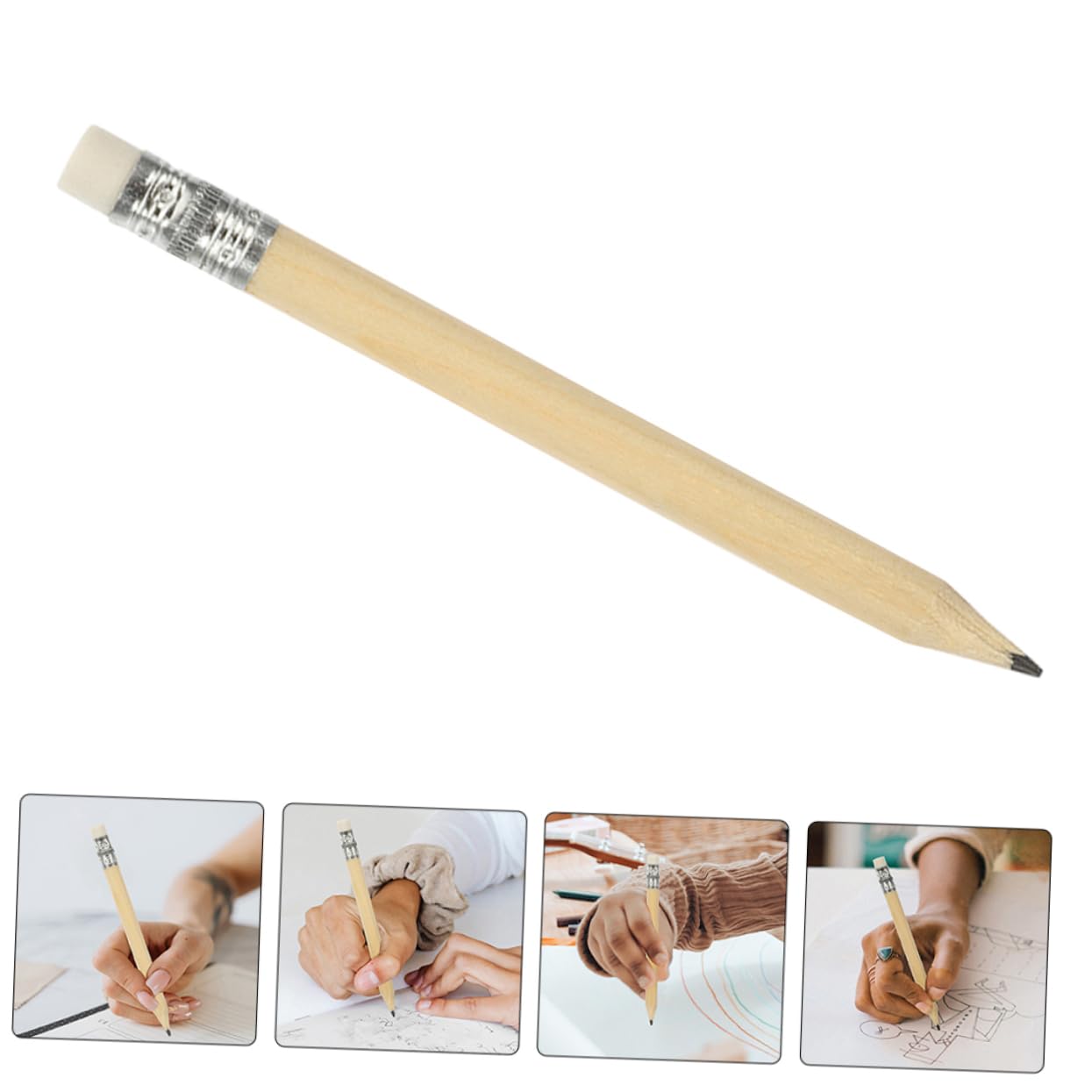 200stücke Holz Golf Bleistift mit Radiergummi Mini Vorgespitzte Stifte für Scorekarten Schule und Büro