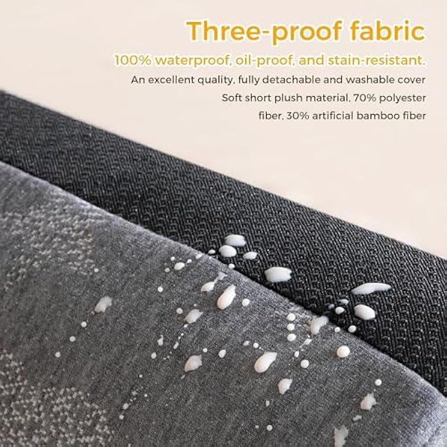 Bed Rail Bumpers for Toddlers - Foam Fold Bed Bumper Guard with Dual Non-Slip Pads Waterproof Washable Soft Removable Cover Safe Bed Rail for Toddlers, Kids Seniors