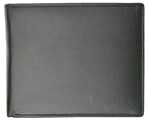 Genuine Leather Mens Bifold Wallet with Flip up ID Window2
