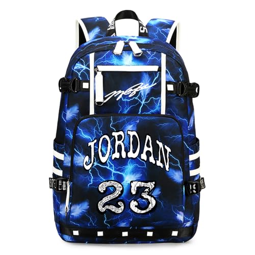 Basketball Star 23 Athletes Laptop Backpack Blue