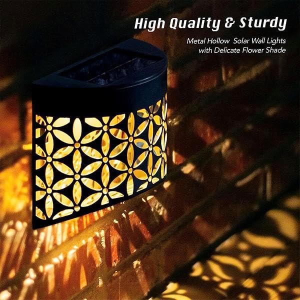 Miniatura 3 de Luces solares de pared, lámpara de pared LED impermeable con sensor de movimiento, iluminación de seguridad exterior alimentada por energía solar