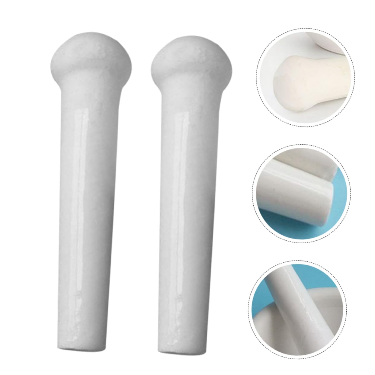 PRETYZOOM 10piezas Pestillo De Cerámica Para Utensilio De Cocina Ergonómico y Multipropósito Para Machacar Especias y Hierbas