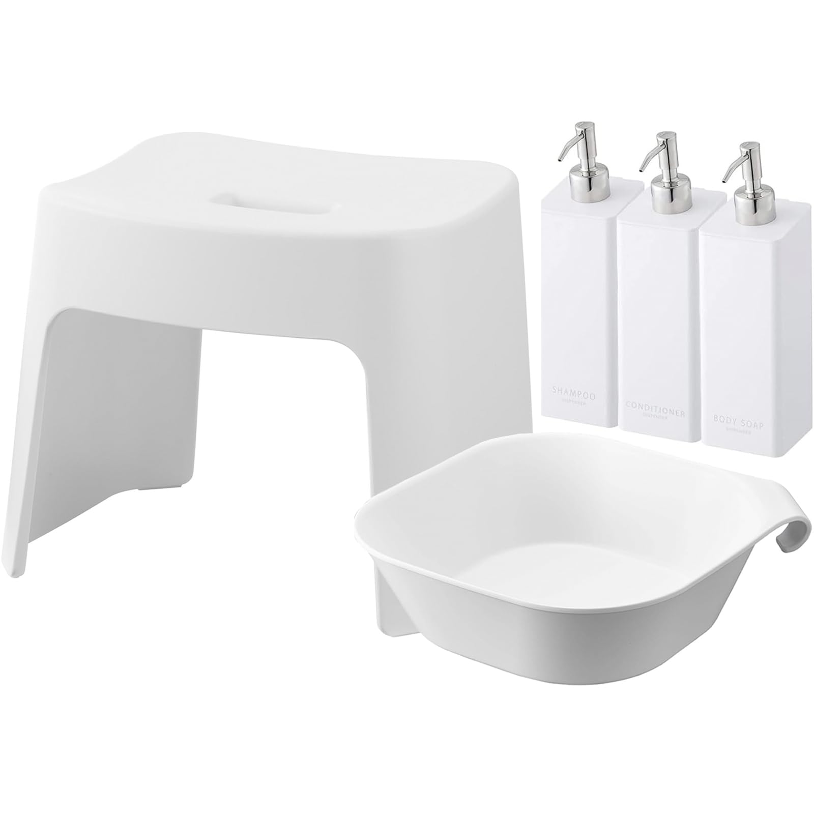 Amazon｜山崎実業(Yamazaki) 洗いやすいマグネット風呂イス 座面高26cm