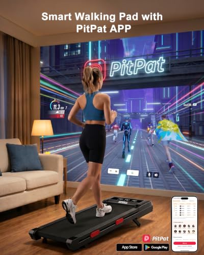 Image of Superun Walking Pad with 6% Incline, Under Desk Treadmill, 3 in 1 Portable Treadmills for Home with Remote Control LED Display, 2.5 HP Quiet Mini Treadmill for Office Home Use, 300 Lbs Capacity