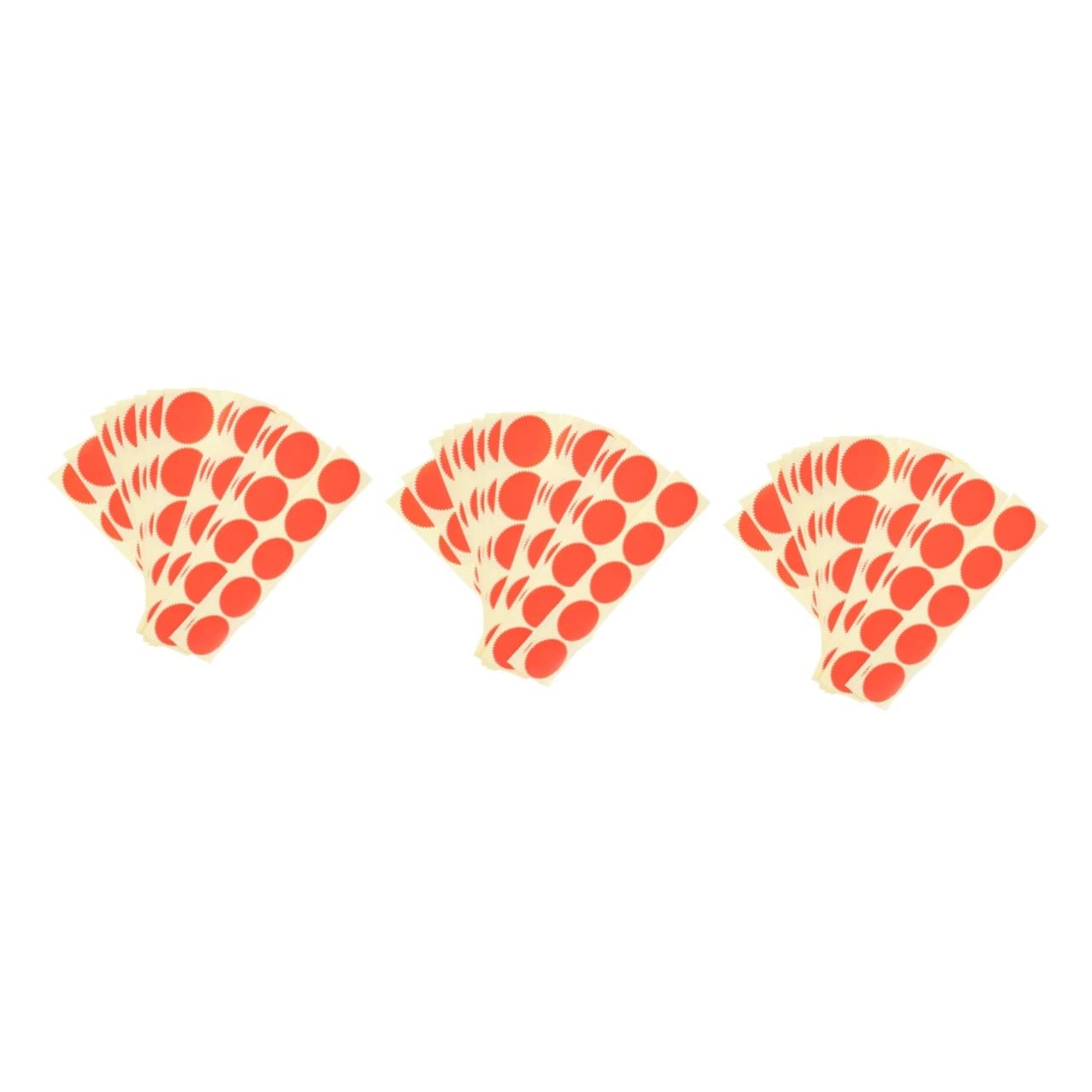 Lurrose 300 Piezas Lámina De Sello En Relieve Pegatinas Decorativas Oro En Relieve Pegatinas Etiqueta Engomada Del Sello Del Certificado Bricolaje Punto Pegatinas Rojo Estampilla Frustrar
