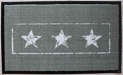 Porta Stuoia Tappetino Ingresso Polyester NeroGrigio Taglia Unica