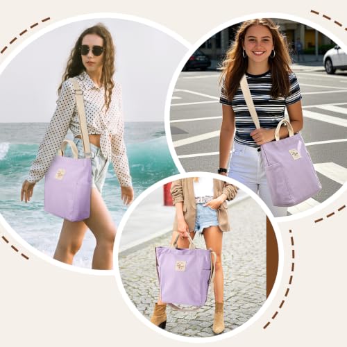 Image of Lily queen Women Canvas Tote Handbags Casual Shoulder Work Bag Crossbody