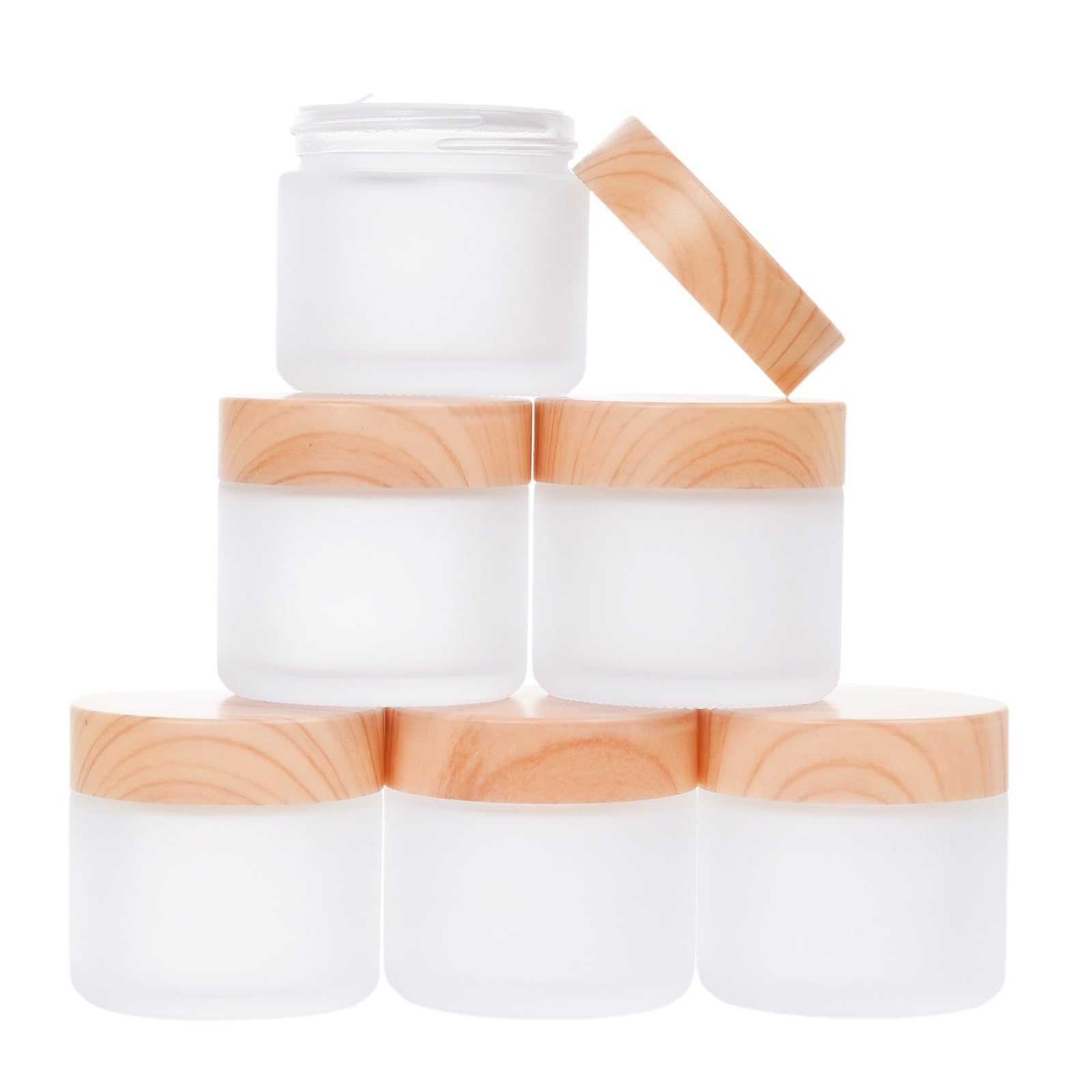 Photo 1 of Miayon 6Pcs Glass Lotion Cream Container 60ml