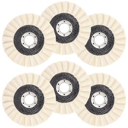 Disque abrasif en feutre 115mm lot de 6 pièces pour meuleuse d'angle