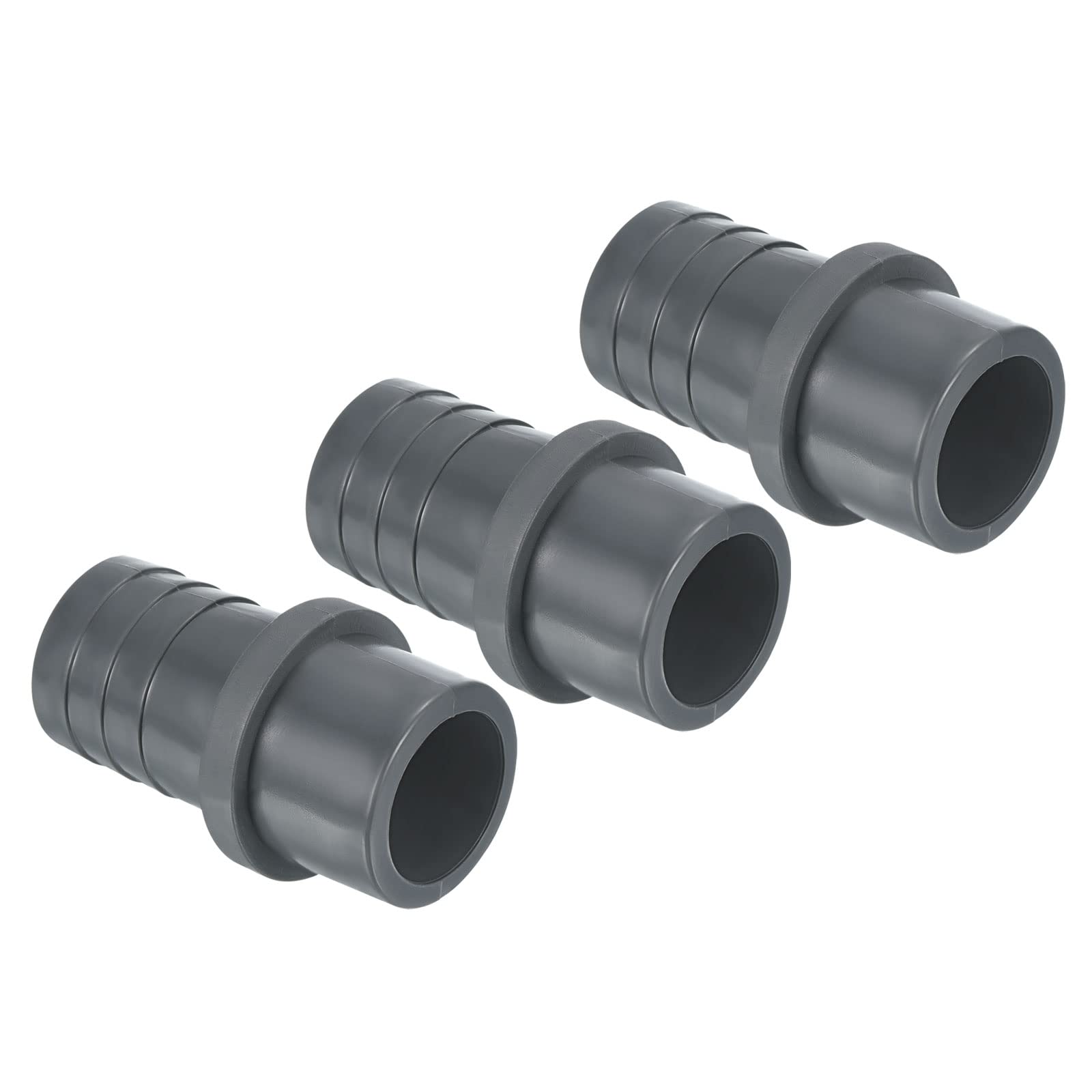 PATIKIL UPVC Reductor Tubo Montaje 32mm OD 25mm Púas, 2 Paquetes Rectos Acoplamientos Adaptador Conector, Gris — view 30