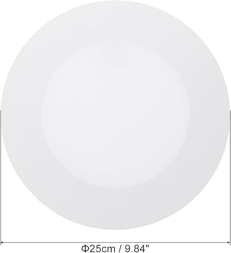 Miniatura 7 de PATIKIL Lienzos de pintura para pintar, paquete de 3 paneles redondos de madera de 6 pulgadas, bastidor de madera estirado en blanco para acrílico,