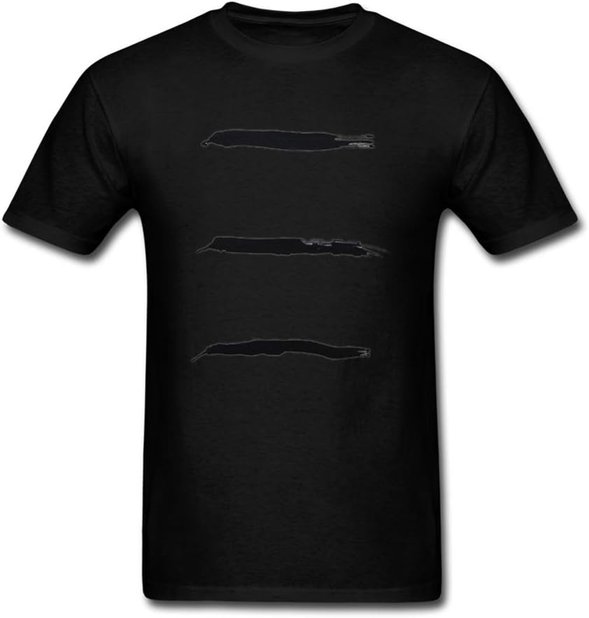 Jikop One Men's Designed Trois En Noir T-shirt Black XXXL