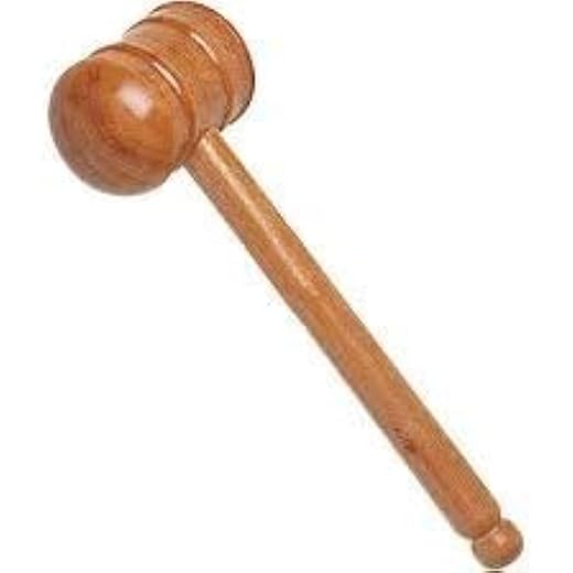 Gyronax Cricket Bat Double side Knocking Wooden Mallet (Hammer), Natural Colour Pack of 1