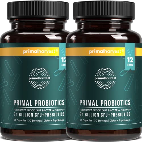 Primal Harvest Probiotic - Daily Supplement Gluten Dairy & Soy Free Vegan