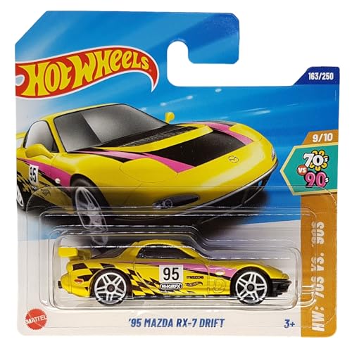 Hot Wheels 95 Mazda RX-7 Drift 1:64 Escala miniatura 1