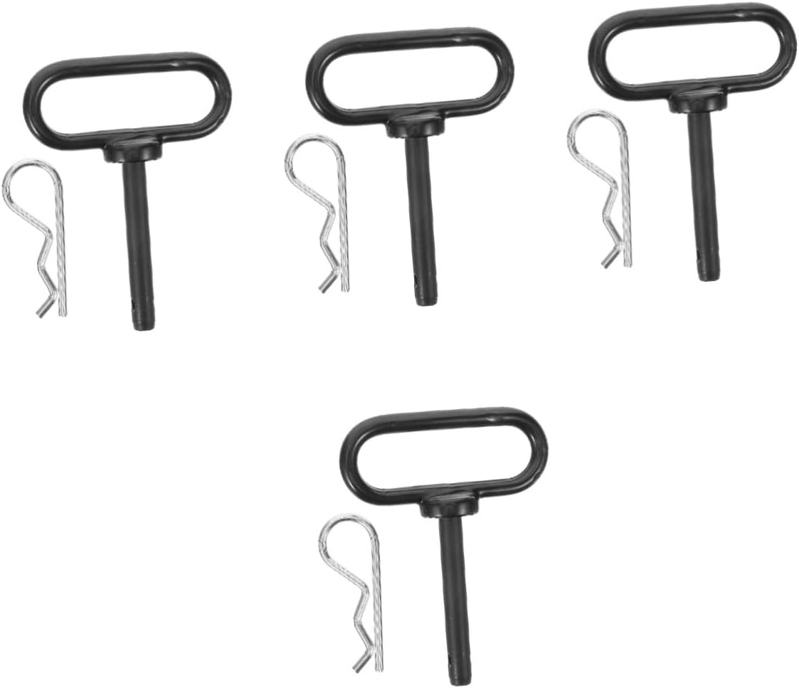 BESPORTBLE 4sets Hitch Pin for Lawn Mower Towing Hook -wear Metal Trailer Hitch Pin Accessory for Outdoor Use Heavy-Duty Design