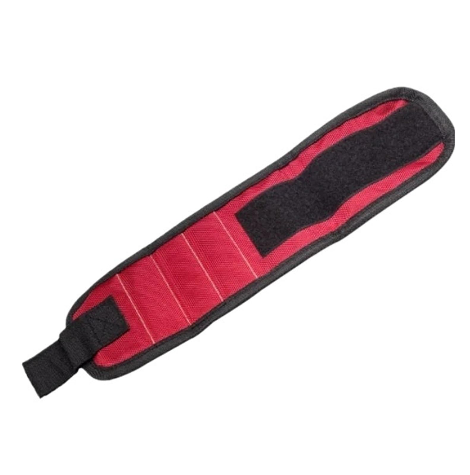 Magnetic Wristband for Holding Screws,Nails,Drilling Bits,Wrist Tool Holder Belts with Strong Magnets,five Rows of Ten Magnets(Red)