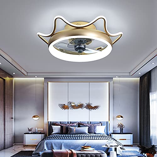 Ventilateur de plafond avec lampe LED réglable et télécommande