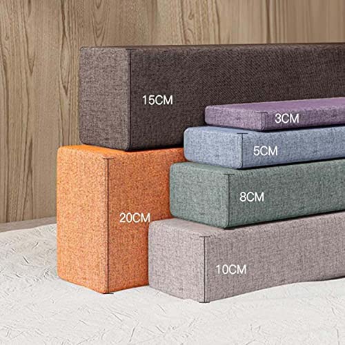 BOMATY Custom Size Headboard Pillow/Bed Gap Filler/Mattress Wedge Close The Gap Between Your Headboard and Mattress for Single/Double/King Bed, Long Armrest Pad