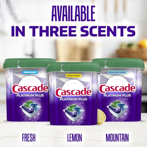 Cascade Platinum Plus Dishwasher Pods, Dish Detergent Soap, Clean Scent, 62 Count - image 7