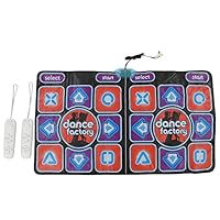 QANYEGN Double Dance Mat, Electronic Dance Mat, Non-Slip TV Dance Floor Mat, Wireless 2 Player AV Interface Remote Control for Kids/Adults
