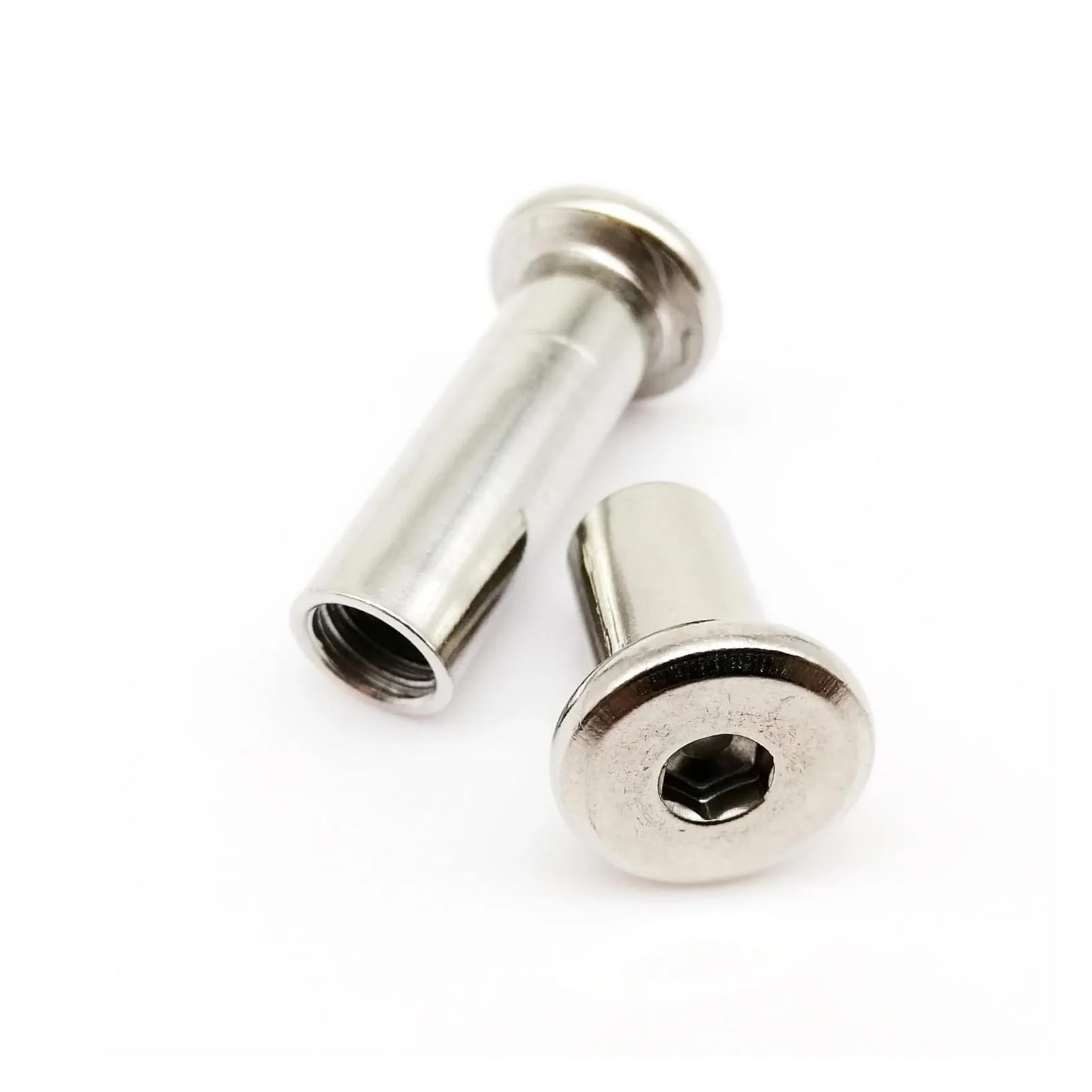 M3 M4 M5 M6 M8 M10 Lungo 4mm-100mm 304 A2 Mobili In Acciaio Inox Rivetto Connettore Inserto Giunto Manica Dado(10pcs M5,Long 15mm)