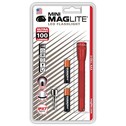 Maglite Mini Led 2-Cell Aaa Flashlight Red - Sp32036 #TOP1