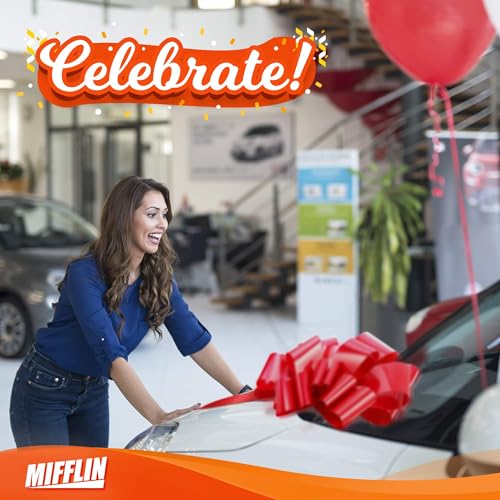 Mifflin MF-BOW23T1RED Usa Big Car Bow (Matte Red, 23 Inch) Gift Bow, Giant Bow thumb #3