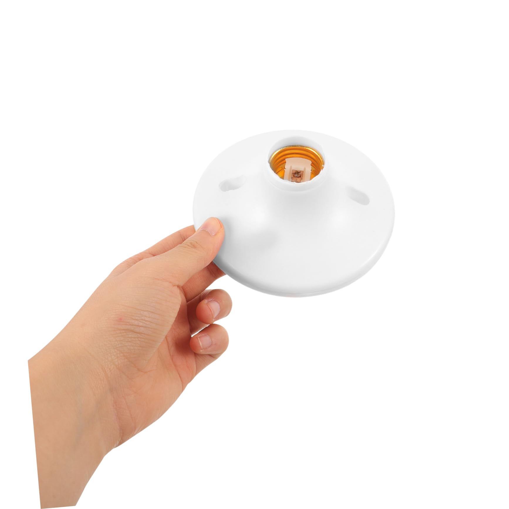 Homoyoyo 2 Sätze Teiliges Lampenfassung Flache Bauform Einfache Installation Langlebiger Kunststoff Kompatibel Mit Schraubglühbirnen Vielseitiger Lampensockel Für 10 Stück * 2