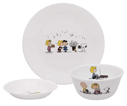 Buy Corelle Livingware X Peanuts Set B 3pcs Set Online At Low Prices In India Amazon In