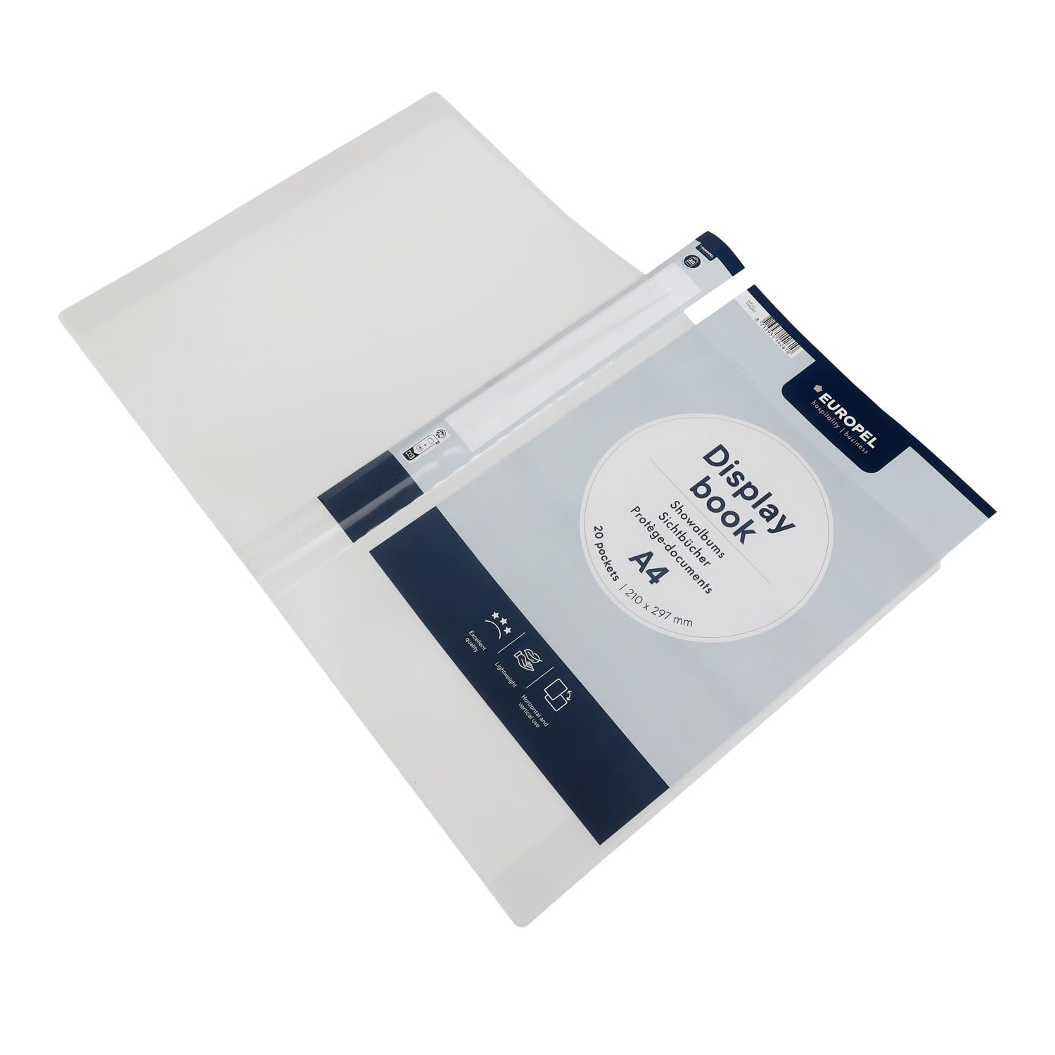 HF2 A4 Front View Display Book with 20 Pockets - White : Amazon.ca