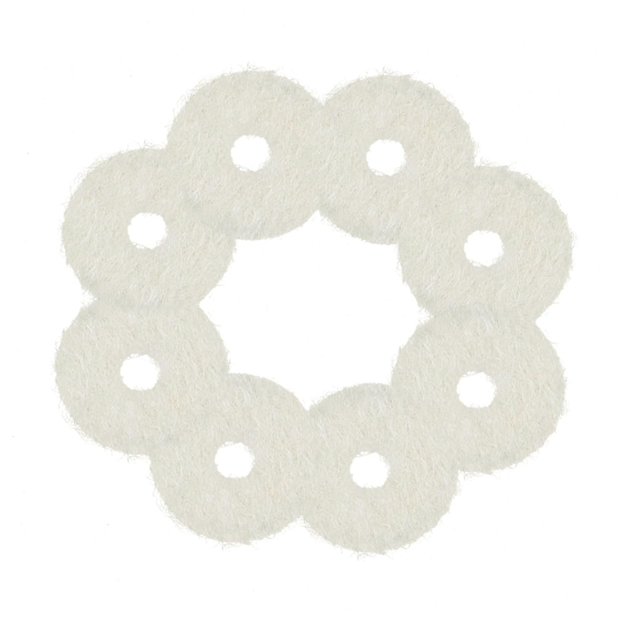 ifundom Piano Tuning Parts Piano Washer Small Ring 90pcs White Felt for Keyboard