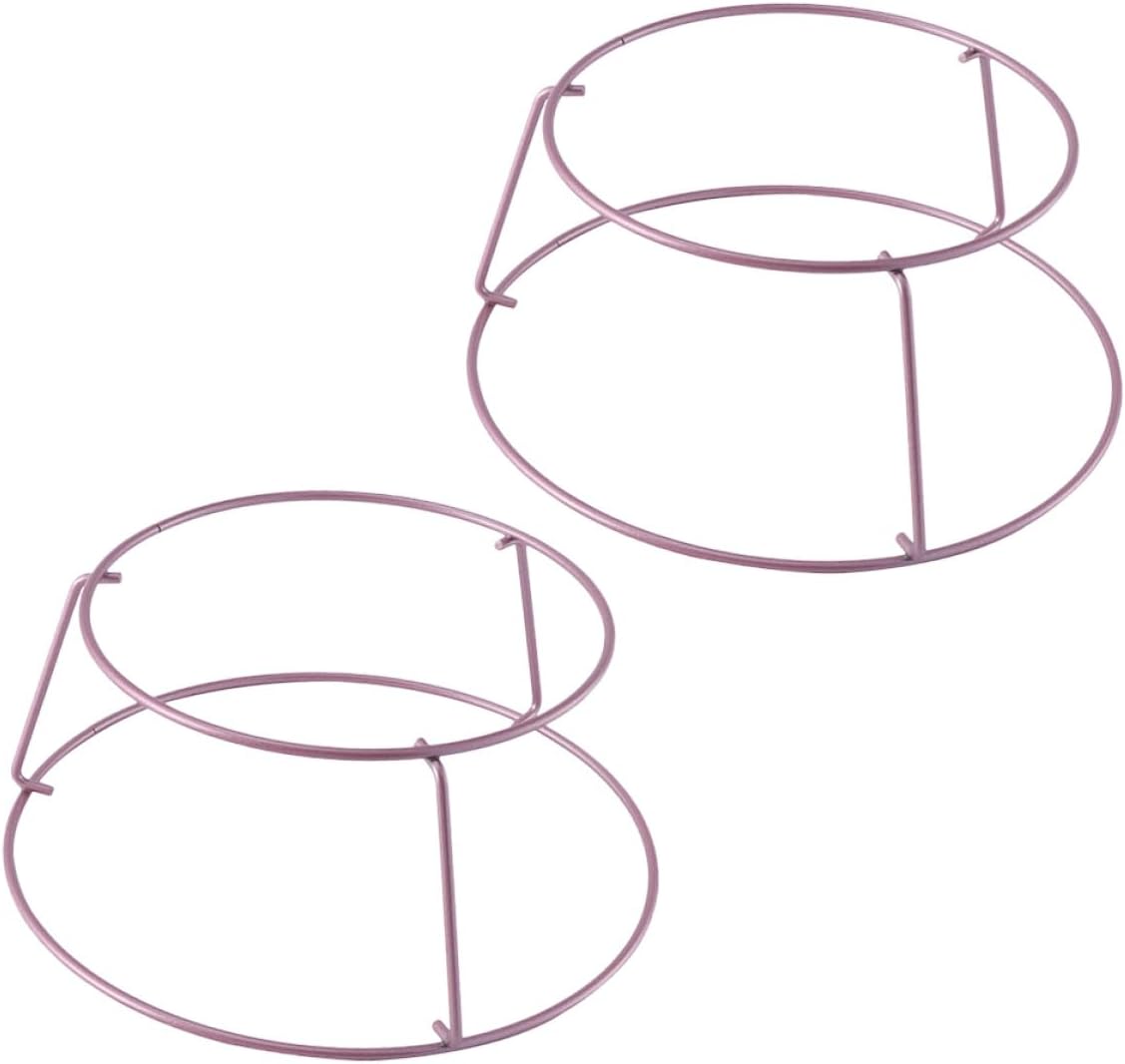 FRCOLOR 2pcs Rose Gold Nonstick Bread Cooling Rack Baking Tool Stainless Steel Wire Oven-safe Kitchen Gadget for Cake Cookie Cooling and Bread Baking