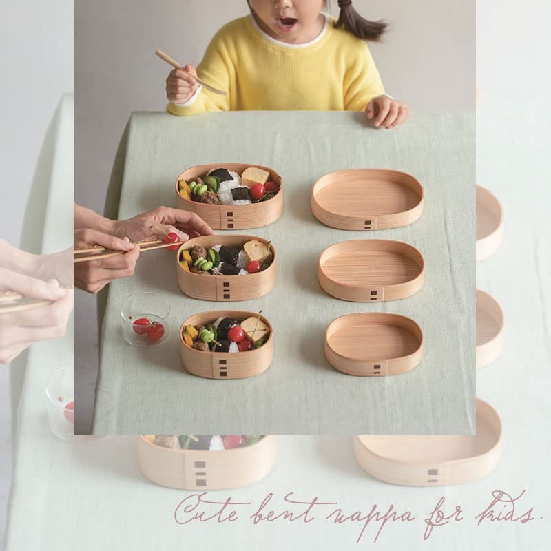 Amazon | みよし漆器本舗 曲げわっぱ 親子弁当箱（大）400ml 16.4×10.8
