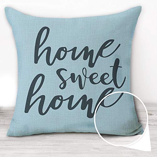 Hexagram Home Decorative Pillow Covers 18 X 18 Inch Set Of 4 Blue Modern Geometric Soft Linen Throw Pillow Covers Cushion Case For Couch Sofa Living Room Patio Indoors Outdoors Style Home Decor #TOP2