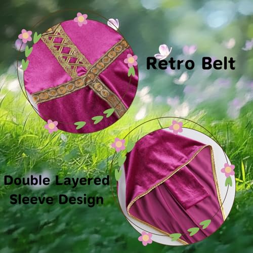 Disfraz de Princesa Medieval para Niñas 2PCS miniatura 3