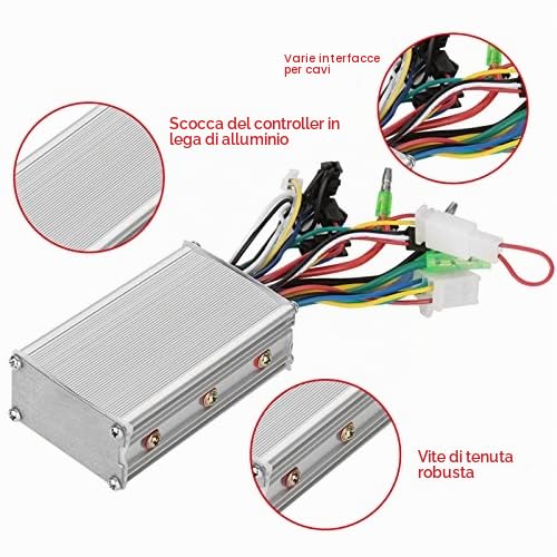 VGEBY1 Motor Controller, 36V / 48V 350W Controller Senza spazzole con dissipazione del Calore per Scooter Elettrico per Biciclette elettriche