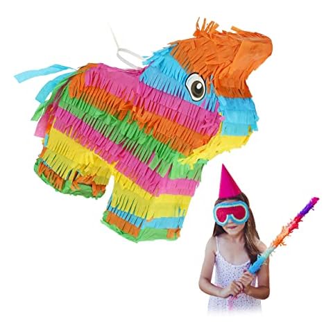 Relaxdays Rainbow Donkey Piñata for Parties Cover