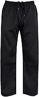 ChoChoTrack Karate Gi Pants for Adults & Kids - 100% Cotton Martial Arts Trousers, Elastic Waist Drawstring, Flexible Fit