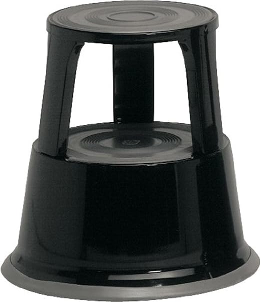 BRASQ Tritthocker Mit Rollen – Bis 150 Kg Belastbar, Elefantenfuß, Grau
