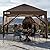 CROWN SHADES Gazebo 10x10, Pop Up Gazebo with Mosquito Netting, Screen Tent with 4 Ropes, 8 Stakes, 4 Sandbags and Wheeled Storage Bag, Canopy for Patio & Backyard, Coffee