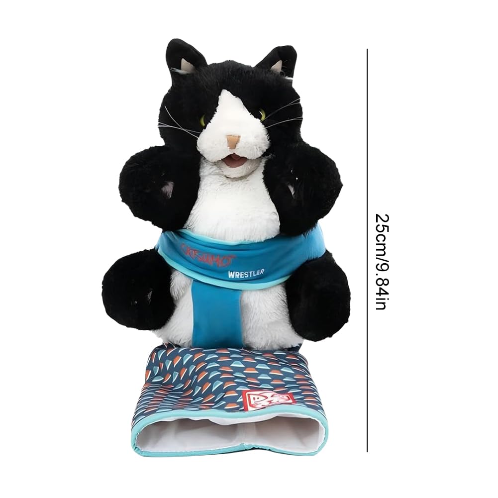 Katzen Puppet Wrestler Katze Handpuppe Plüschtier Spielzeug Stofftier für Katzen