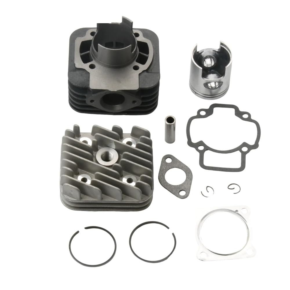 Kit cilindro da corsa e testa 47 mm 70 cc per Vespa 50 S | Per motore scooter Lx Lxv Primavera College Sprint 50cc AC 2 tempi