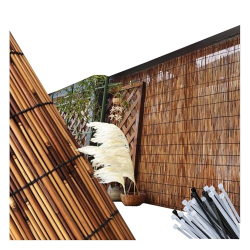 Valla decorativa impermeable de 1,2 m x 5 m y 1,5 m x 10 m para ventilación de balcón y patio, varios tamaños disponibles (125 x 850 cm)