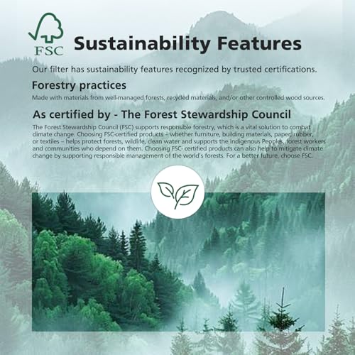 Image of 2 Pack HAP604 Air Filter Compatible with ECOSELF HAP604 Air Purifiers for Home Large Room 360 Air Intake & Outlet 3-In-1 Efficiency Filtration System for Bedroom Pets Cover Up to 1076 Ft