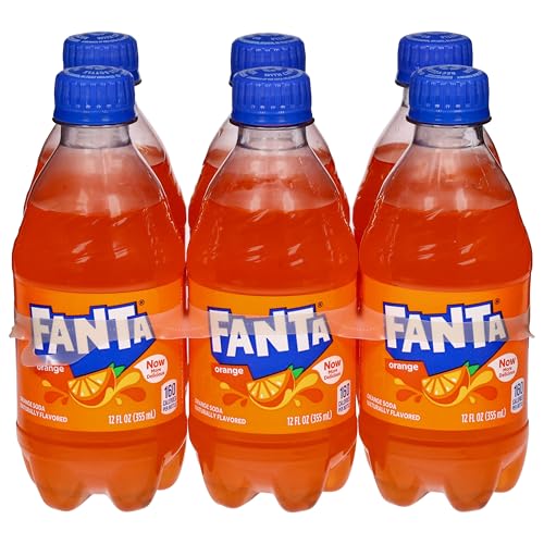 Fanta Orange Soda Soft Drink, 12 fl oz Bottles, 6 Pack