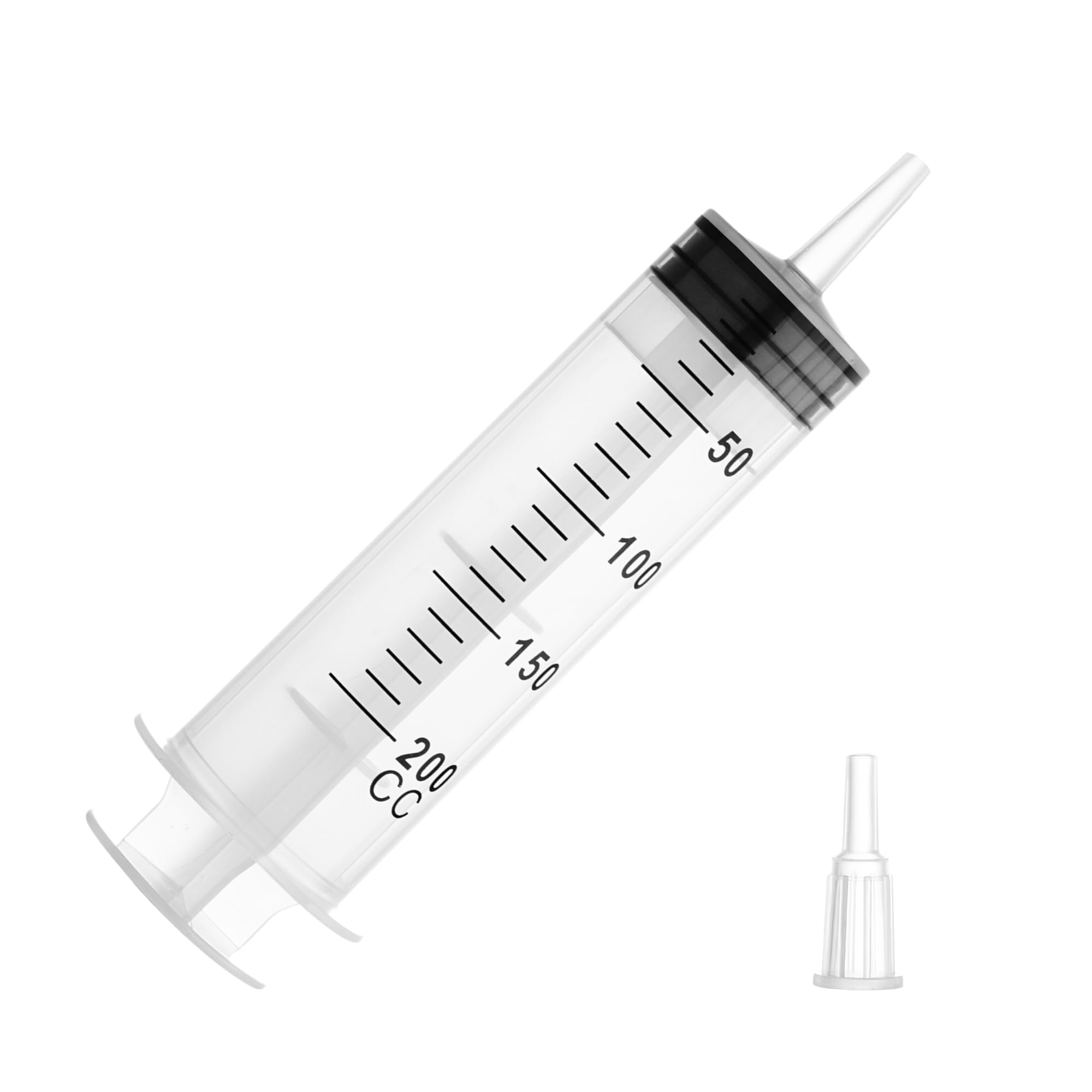 200ml große Spritze Kunststoff, Haustier Fütterung Spritze sterile Verpackung für wissenschaftliche Labors, Messung, Dispensieren, Gießen, Nachfüllen